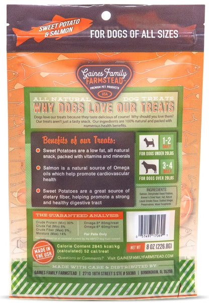 Sweet Potato & Salmon Fillets - Made in the USA - 8oz