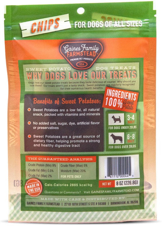 Sweet Potato Chips - Made in the USA - 8oz