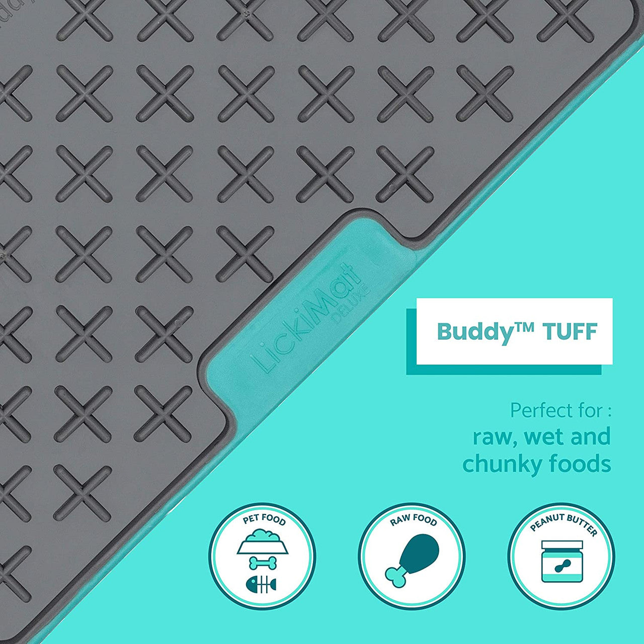 LickiMat Tuff Buddy for Dogs - For Strong Chewers