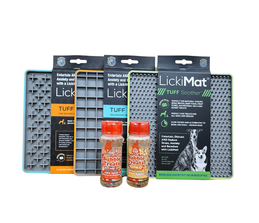 LickiMat Tuff 3 Pack Bundle with Free Sprinkles or Bubbles